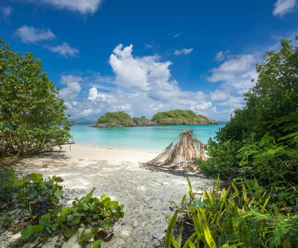 How to Choose the Caribbean Island That Fits Your Luxury Travel Style Luxury Caribbean beach with turquoise water and private villas along the shoreline