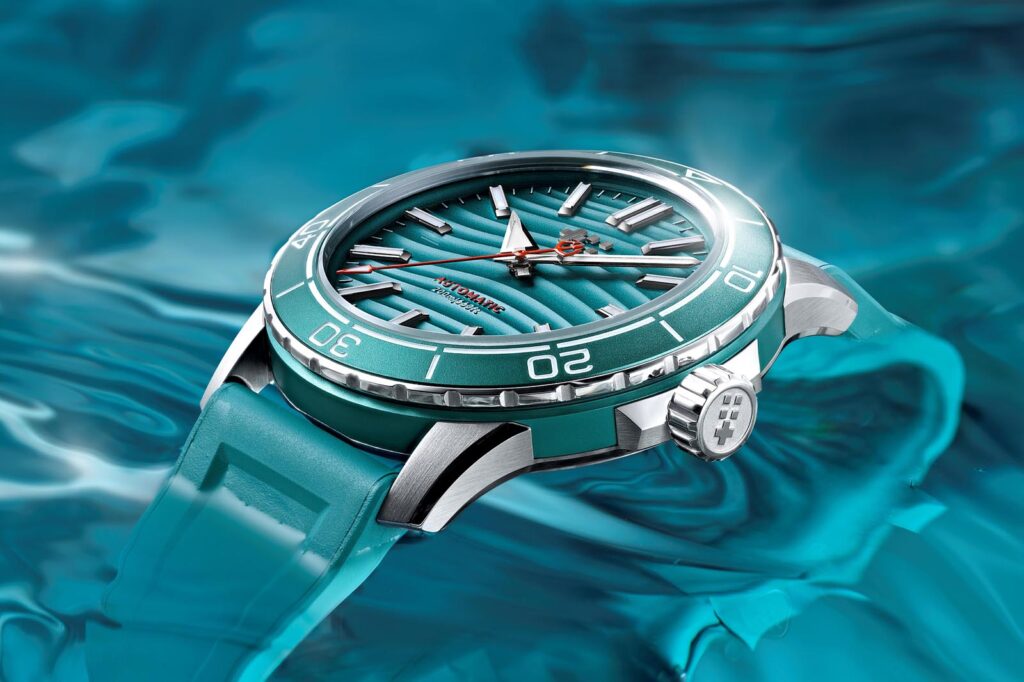 Christopher Ward Trident 30×30 Puts Ocean Protection on the Dial Christopher Ward Trident 30x30 dive watch with parrotfish-blue wave dial