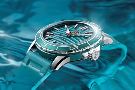Christopher Ward Trident 30×30 Puts Ocean Protection on the Dial Christopher Ward Trident 30x30 dive watch with parrotfish-blue wave dial