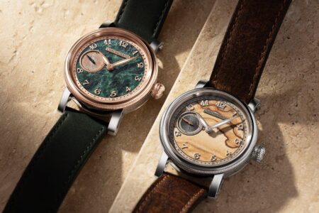 Chronoswiss gives the Small Second a jasper and serpentine stone dial turn Chronoswiss Small Second Jasper and Serpentine stone dial watches