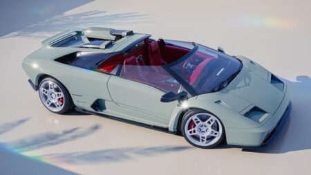 Eccentrica Turns the Lamborghini Diablo Roadster Into a 208 MPH V12 Restomod Eccentrica V12 Roadster Lamborghini Diablo restomod at Monterey Car Week