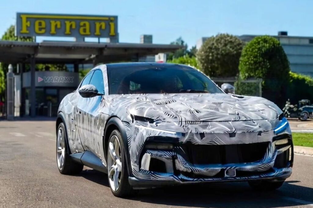 Ferrari Purosangue M Prototype Points to a Sharper Update Disguised Ferrari Purosangue facelift prototype testing on the road