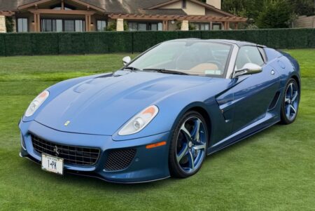 Ferrari Superamerica 45 Brings Bespoke Blu Antille Drama to Pebble Beach Ferrari Superamerica 45 in Blu Antille at Pebble Beach Concours