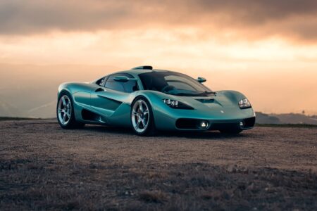 Three dramatic new hypercars displayed near the coast during Monterey Car Week