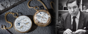 George Daniels Turned Watchmaking Into a One-Man Art Form George Daniels working at a watchmaker’s bench surrounded by precision tools and vintage mechanical parts