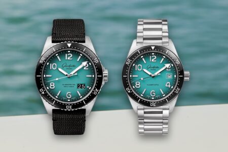 Glashütte Original Brings a Turquoise SeaQ Pair to North America Glashütte Original SeaQ Northern Tide with turquoise dégradé dial and black ceramic bezel