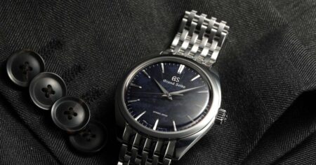 Grand Seiko SBGY043 Brings Indigo Depth to Spring Drive Grand Seiko SBGY043 watch with deep indigo Iwao dial