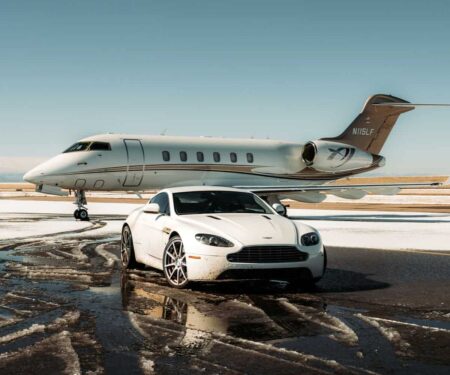 What Private Jet Charter Really Costs in Europe in 2026 Private jet parked on a European runway at sunset