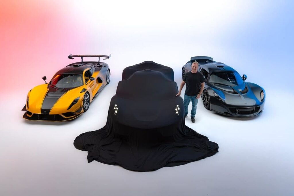Hennessey Blackbird hypercar with SR-71 inspired styling