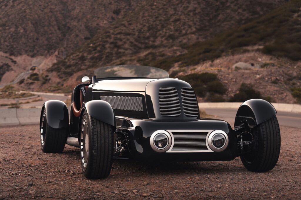 Iconic Auto Sports SP40 Turns a 1930s Ford Speedster Into a V8 Restomod Iconic Auto Sports SP40 restomod with pre-war speedster styling and exposed side pipes