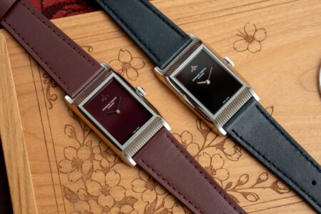 Kiwame Tokyo Yane Turns Temple Architecture Into a Slim Rectangular Dress Watch Kiwame Tokyo Yane rectangular dress watch with lacquer dial and leather strap
