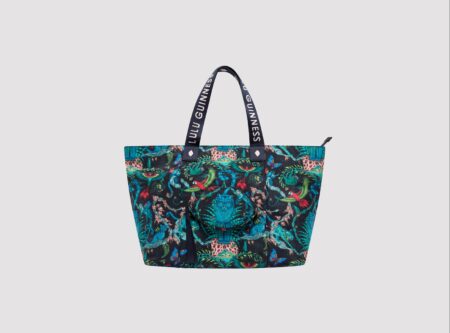 Lulu Guinness and Emma Shipley Bring Surreal Prints to Everyday Accessories Lulu Guinness and Emma Shipley limited-edition printed accessories in jewel-toned colours