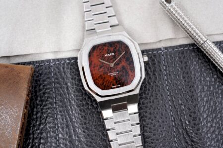 Maen Gives the Manhattan 37 Ultra-Thin a Natural Stone Dial Upgrade Maen Manhattan 37 Ultra-Thin Stone Dial watch in stainless steel