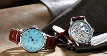 MeisterSinger Adds a Blue Edition Unitas 1Z to Its Single-Hand Line MeisterSinger Edition Unitas 1Z Blue watch with blue dial