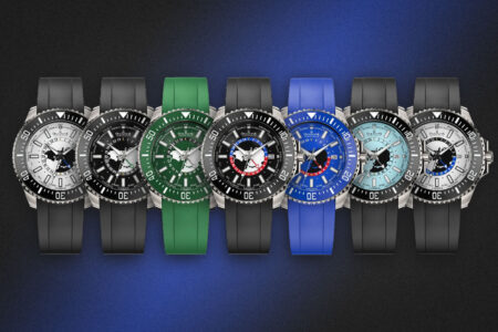 Oceaneva Brings World Time to a 6000m Titanium Dive Watch Oceaneva Deep Marine Explorer VI WorldTime 6000m titanium dive watch with world time dial