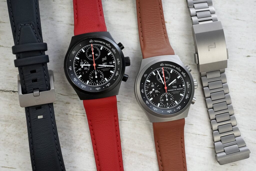 Porsche Design Gives the Chronograph 1 a More Relaxed Titanium Character Porsche Design Chronograph 1 All-Titanium on a leather strap