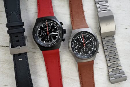 Porsche Design Gives the Chronograph 1 a More Relaxed Titanium Character Porsche Design Chronograph 1 All-Titanium on a leather strap