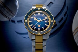 Rado Captain Cook x European Cricket Special Edition with blue dial and gold PVD bezel accents