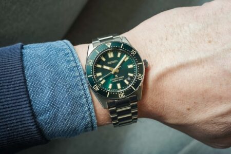 Seiko’s Green Prospex 1965 Heritage Diver HBC010 Is a Europe-Only 62MAS Tribute Seiko Prospex 1965 Heritage Diver HBC010 with dark green dial and gilt accents