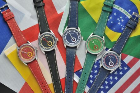 Vario NAVI Voyage Sets Sail with Five European Language Dials Vario NAVI Voyage Chapter One watches with European flag-inspired dials and leather straps