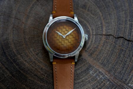 Watch Ho & Co and Selten Serve Up a 38mm Yum Cha Watch Watch Ho & Co x Selten Yum Cha watch with Fumé Amber enamel dial inspired by a bamboo dim sum steamer
