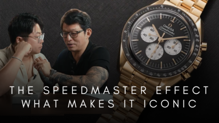 Modern Omega Speedmaster Moonwatch chronographs including Snoopy and ceramic-inspired editions