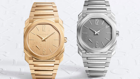 Bvlgari Octo Finissimo 37mm watch in titanium with integrated bracelet