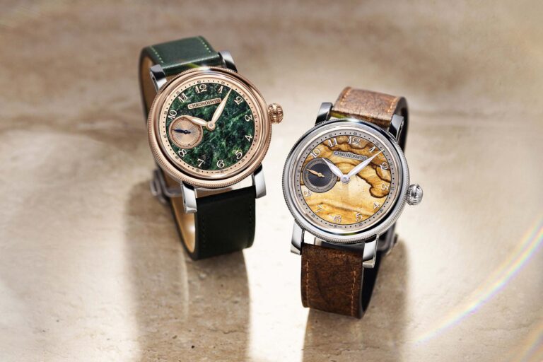 Chronoswiss Gives the Small Second a Stone Dial Character Chronoswiss Small Second Jasper and Serpentine stone dial watches