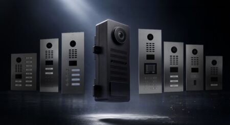DoorBird’s D22x Series Brings Smarter Access to Modern Buildings DoorBird D22x Series IP video door intercom installed at a modern building entrance