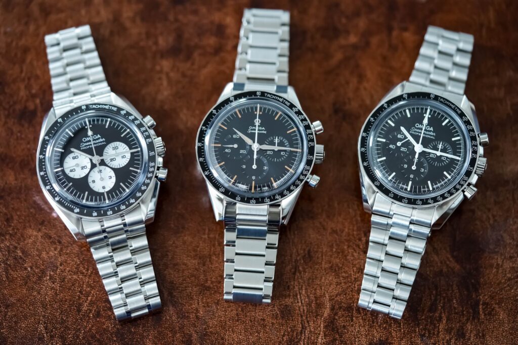 Omega Speedmaster Moonwatch chronograph on the wrist