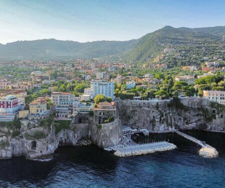 Hotel Mediterraneo Sorrento Brings Rooftop Drama to the Bay of Naples Hotel Mediterraneo Sorrento clifftop terrace overlooking the Bay of Naples