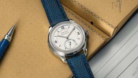 Zenith and Naoya Hida Refine the Calibre 135 in Platinum Zenith G.F.J. Calibre 135 Double Signed with Naoya Hida and Co. platinum watch with silver dial