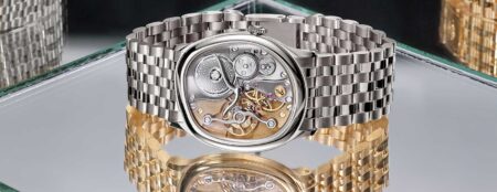 Berneron’s Mirage 38 Miroir Makes Its Calibre the Face Berneron Mirage 38 Miroir in gold with exposed inverted movement dial