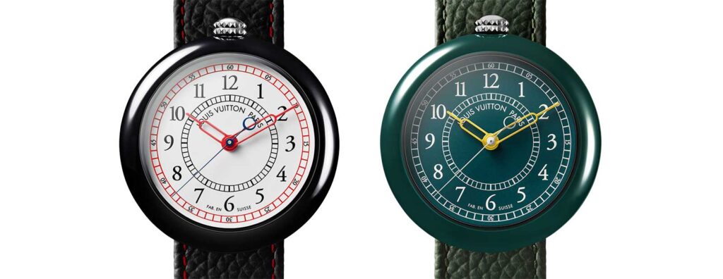 Louis Vuitton Monterey Ceramic watch with rounded ceramic case and lacquered dial