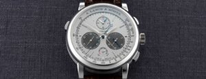 A. Lange & Söhne platinum Triple Split with panda-style dial and 1815 Up/Down 37.5mm editions
