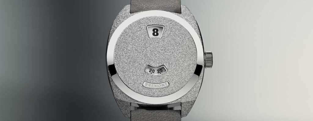 Bremont Expands the Terra Nova Jumping Hour With Five New Models Bremont Terra Nova 35 Jumping Hour Frosted watch on a grey nubuck strap