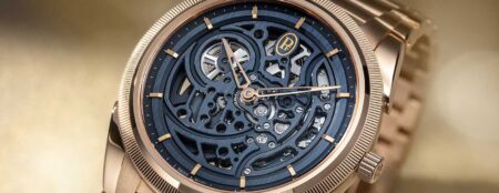 Parmigiani Fleurier Tonda PF Skeleton in rose gold with Milano blue openworked dial