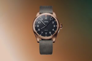 Oris Gives the ProPilot Date a Bronze Case and a Green Suede Strap Oris ProPilot Bronze watch with black dial and green suede strap