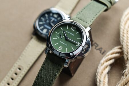 Panerai Luminor 42 watches with black, green and blue dials
