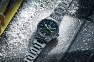 Tudor Brings Back the Northflag With a True GMT Movement Tudor Northflag GMT steel watch with black dial and integrated bracelet