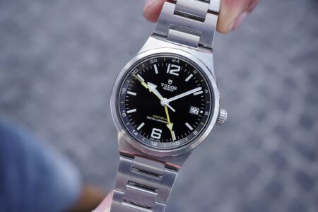 Tudor Northflag GMT Returns With a Sharper Case and a Travel-Ready Movement Tudor Northflag GMT with black dial, yellow GMT hand and stainless steel bracelet