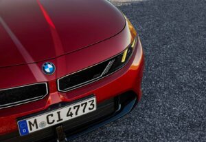 2027 BMW 3 Series saloon on a European road