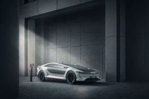 CEER EXOBOT electric sedan and SUV with dramatic Saudi-inspired design