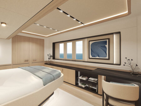 Oyster C60 sailing catamaran unveiled by Oyster Yachts at the Cannes Yachting Festival