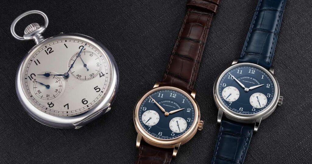 A. Lange & Söhne 1815 UP/DOWN 37.5 mm watch in pink gold and white gold