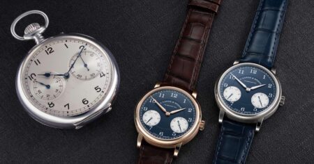 A. Lange & Söhne gives the 1815 UP/DOWN a more compact 37.5 mm case A. Lange & Söhne 1815 UP/DOWN 37.5 mm watch in pink gold and white gold
