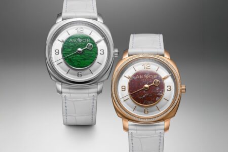 Akhor Brings Stone Dials to the AK-10 at Geneva Watch Days Akhor AK-10 watches with Stromatolite and Maw Sit Sit stone dials