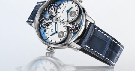 A Blue Take on Armin Strom’s Dual Time Resonance GMT Armin Strom Dual Time GMT Resonance Manufacture Edition Blue watch