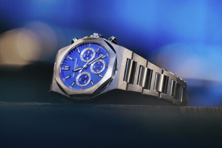 Girard-Perregaux Brings Williams Blue to the Laureato Girard-Perregaux Laureato Williams Edition watches with blue dials