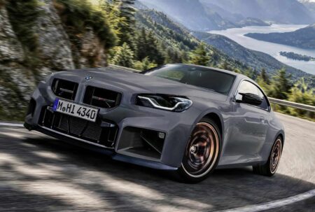 BMW M2 Buyers in America Are Keeping the Manual Alive BMW M2 with a manual gearbox driving on a road